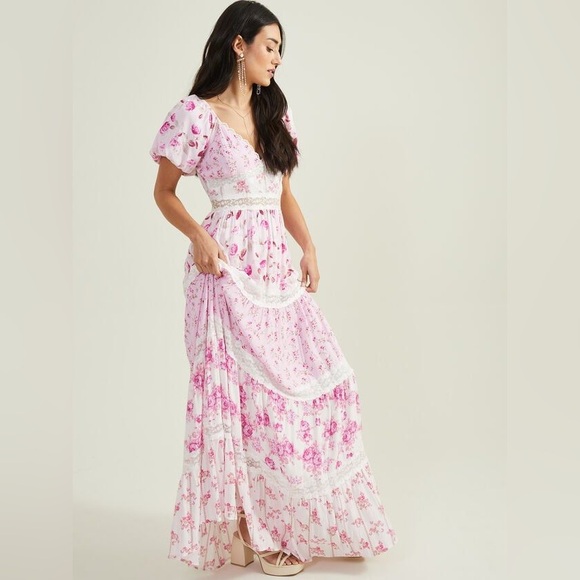 ALTAR’D STATE DARIANNE FLORAL MAXI DRESS - Picture 13 of 16
